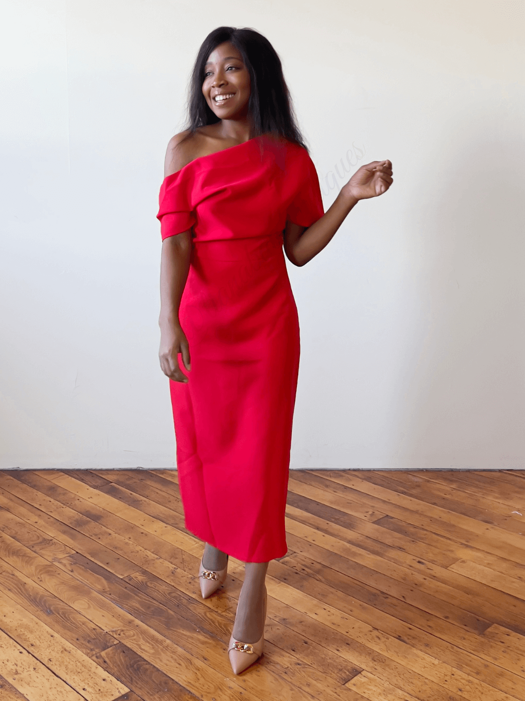 Red Midi Dress Women s Midi Dress Tiana Bay