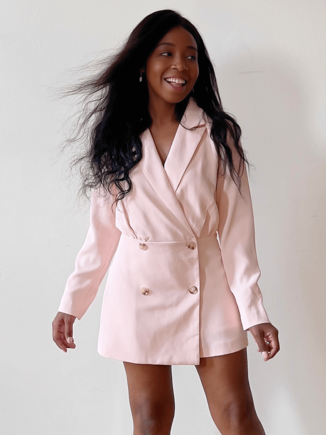 Pink Blazer Romper Classy Sexy Blazer Romper Tiana Bay