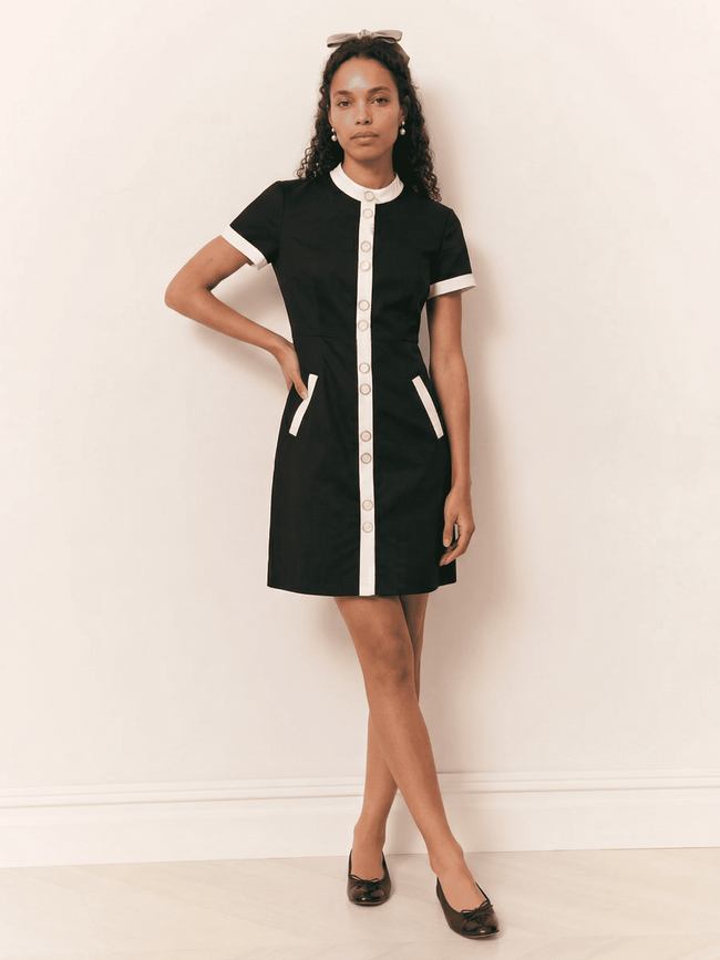 Olivia Cotton Sateen Mini Dress - Limited PreOrder