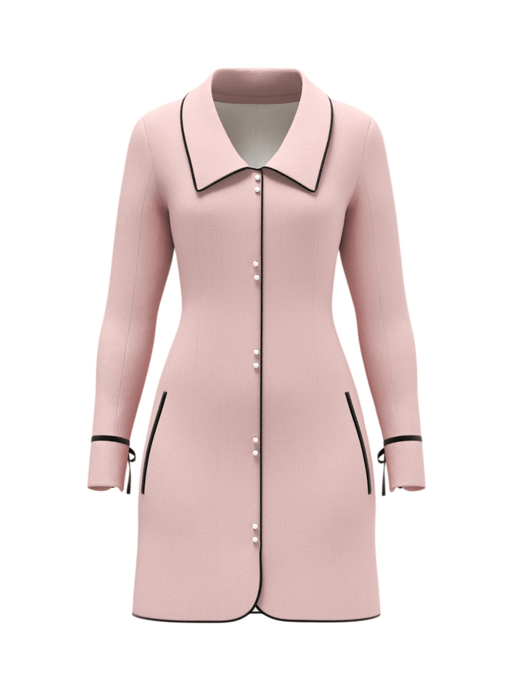 Ella Wool Dress - Neutral Pink (Pre-Order Estimated Delivery August 2025)