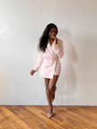 Women's Pink Blazer Romper