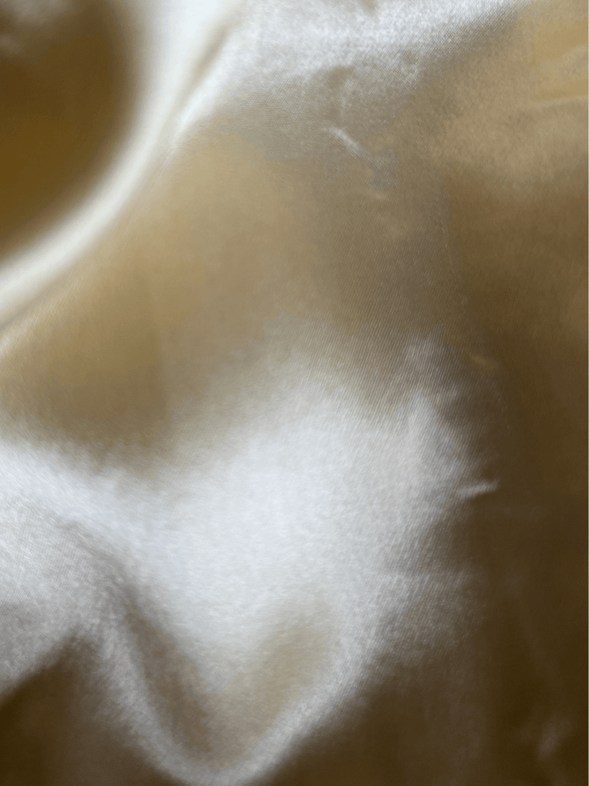 Close-up of a mulberry silk lining