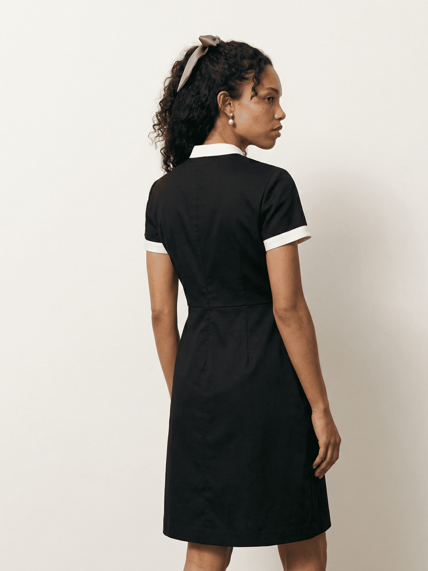 Olivia Cotton Sateen Mini Dress - Limited PreOrder