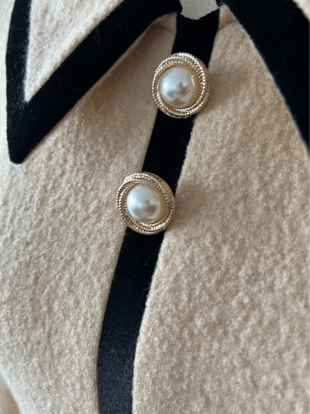 Ella Wool Dress - Beige/Latte
