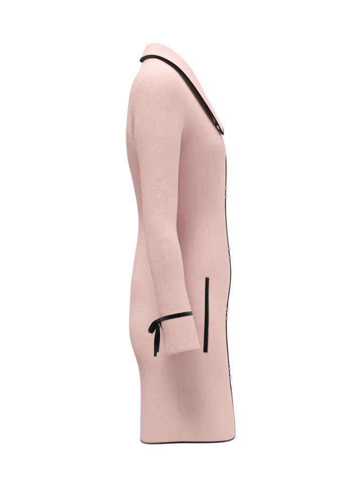 Ella Wool Dress - Neutral Pink (Pre-Order Estimated Delivery August 2025)