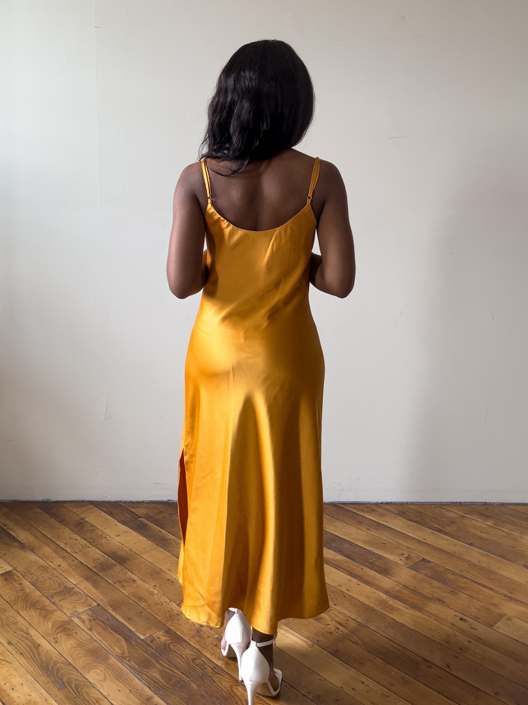 Golden Midi Dress