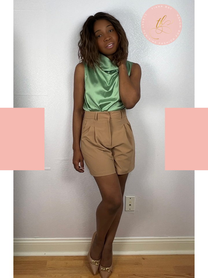 Beige Classy Shorts