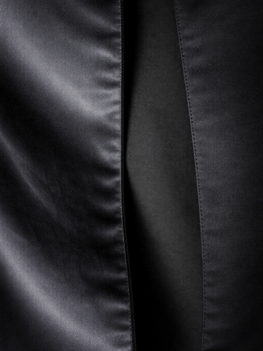 Close-up of black fabric texture