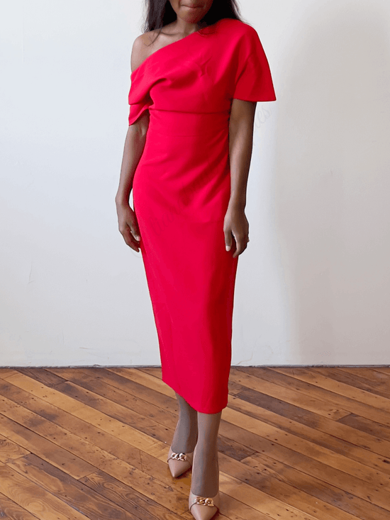 2024's Must-Have Midi Dresses: Red Midi Dress - Shop Today! – Tiana Bay