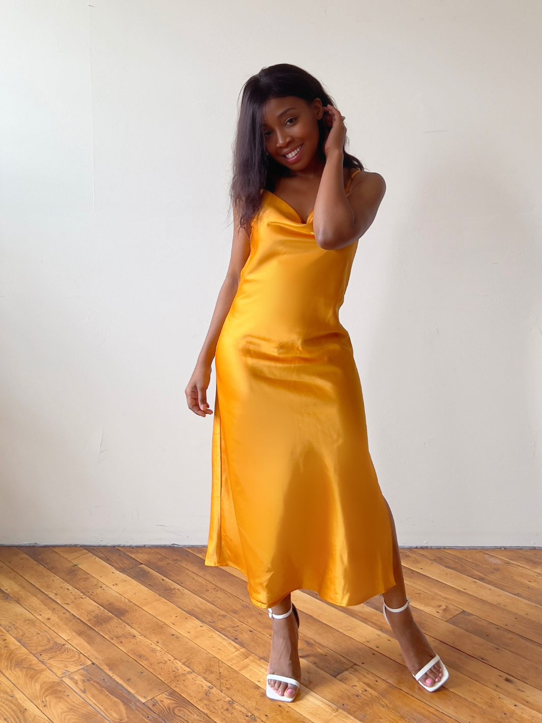 Marigold Gold Slip Dress