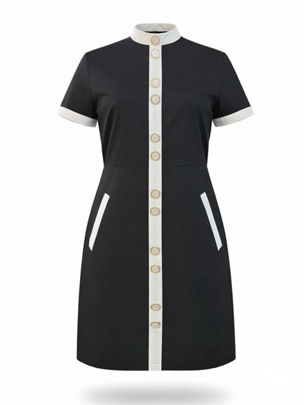 Olivia 100% Cotton Sateen Classy Mini Dress (PREORDER)