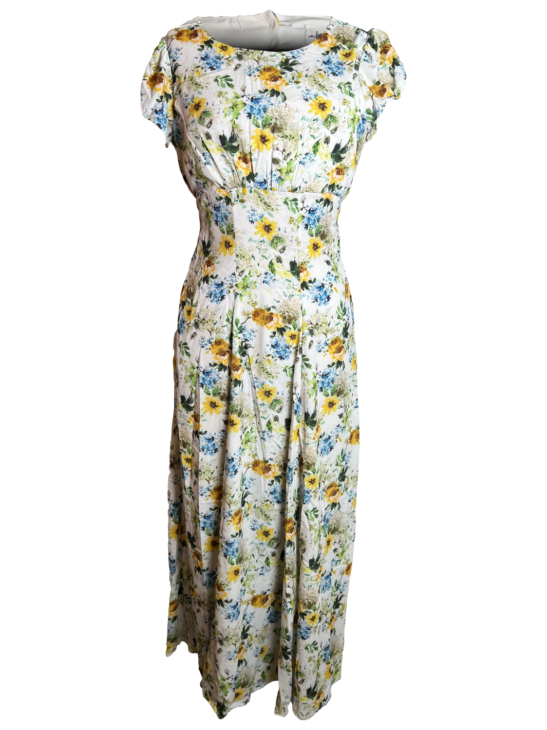 Classy Floral Midi Dress with Slit
