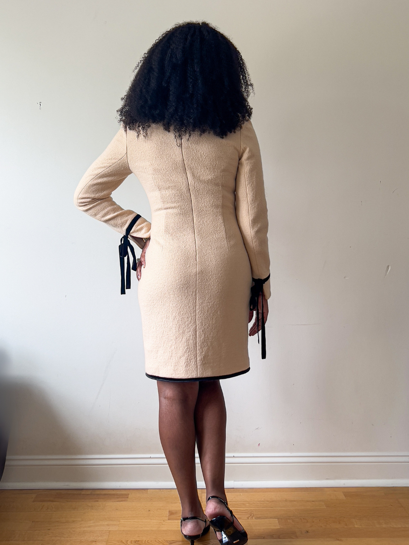 Ella 100% Merino Wool Classy Mini Dress