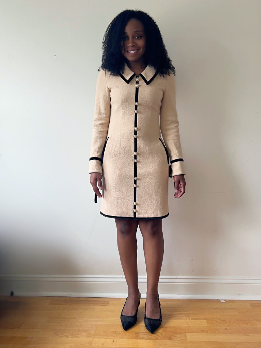 Ella 100% Merino Wool Classy Mini Dress