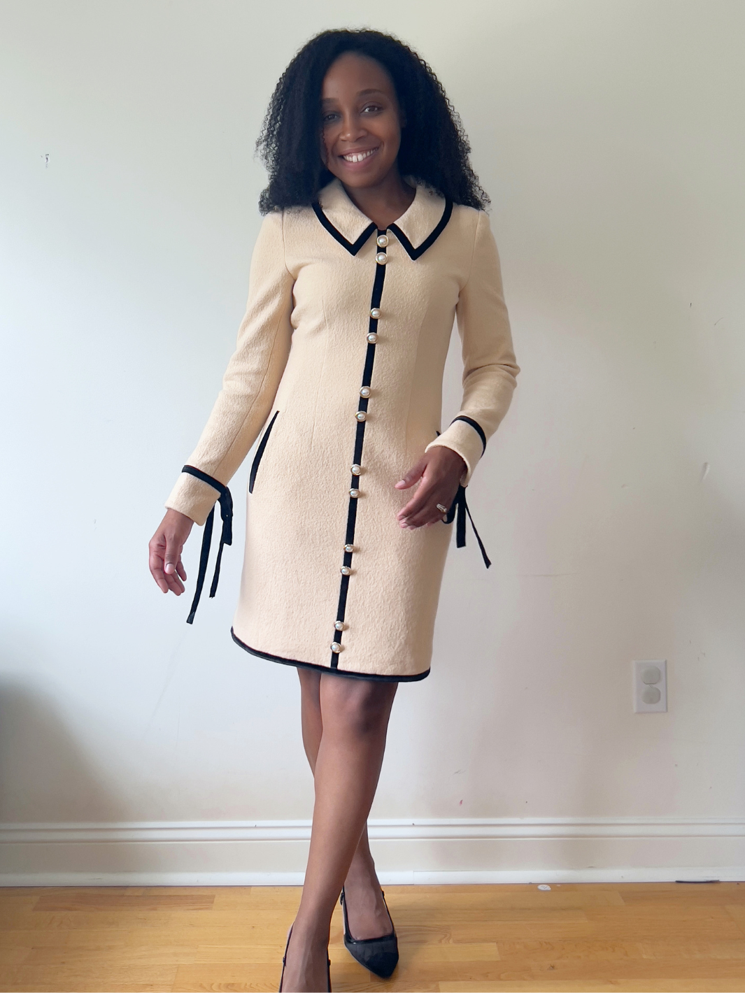 Ella Wool Dress - Beige (Estimated Delivery Oct 2025)