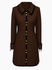 Ella Wool Dress - Chocolate (Estimated Delivery October 2025)