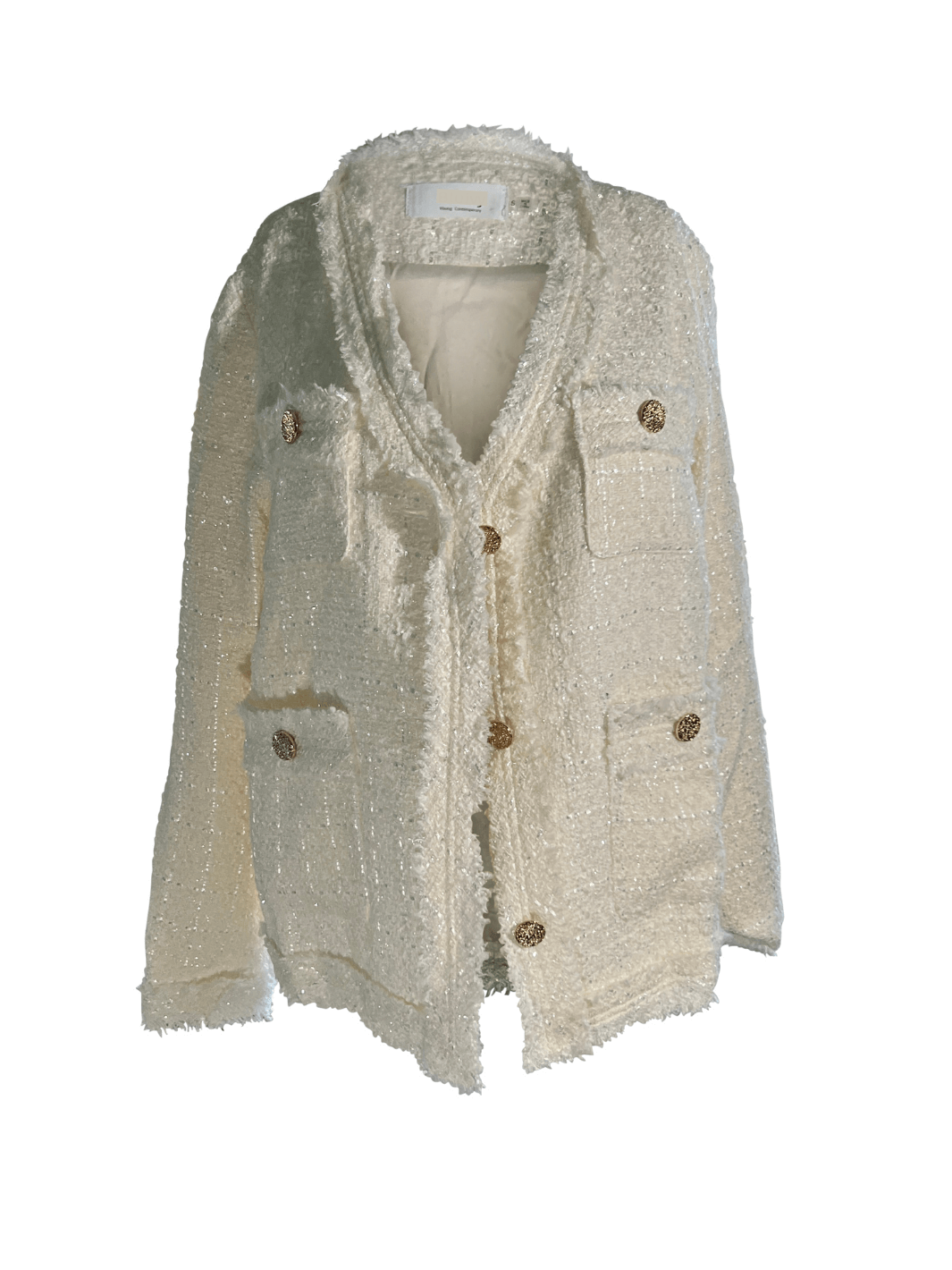 Classy Cream Tweed Blazer