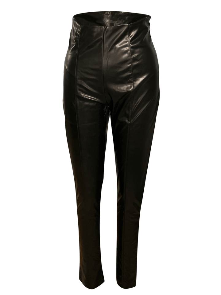 Soft Faux Leather High Waisted Pants