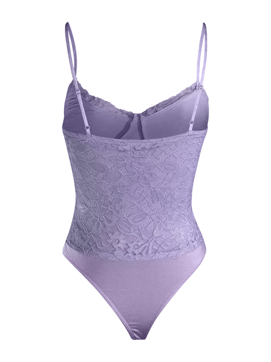 Feminine Purple Lace Bodysuit