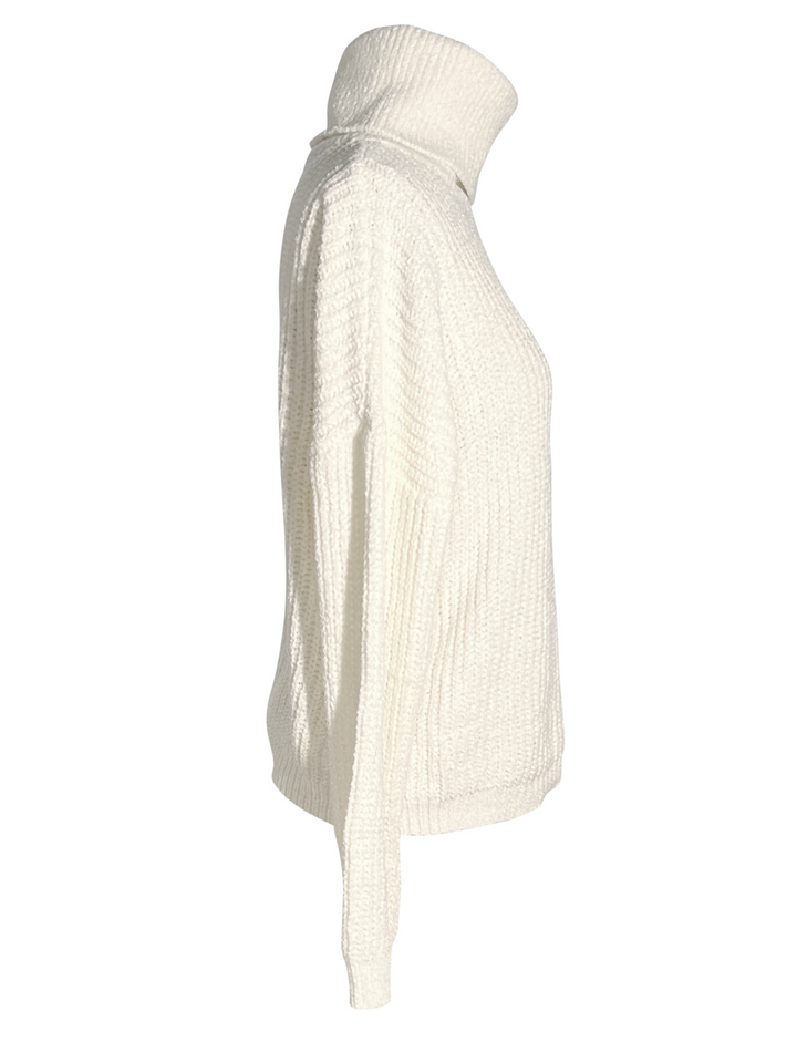 Soft and Sophisticated Ivory Turtleneck Sweater